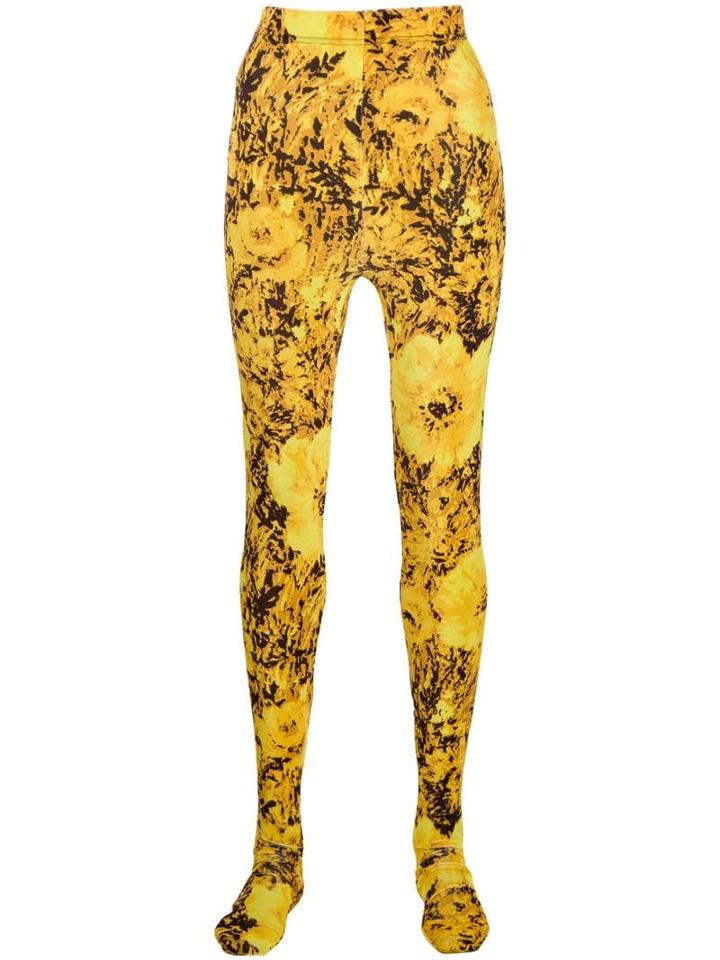 Richard Quinn Sunflower Leggings - Yellow