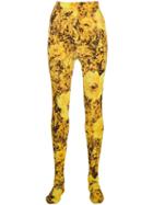 Richard Quinn Sunflower Leggings - Yellow