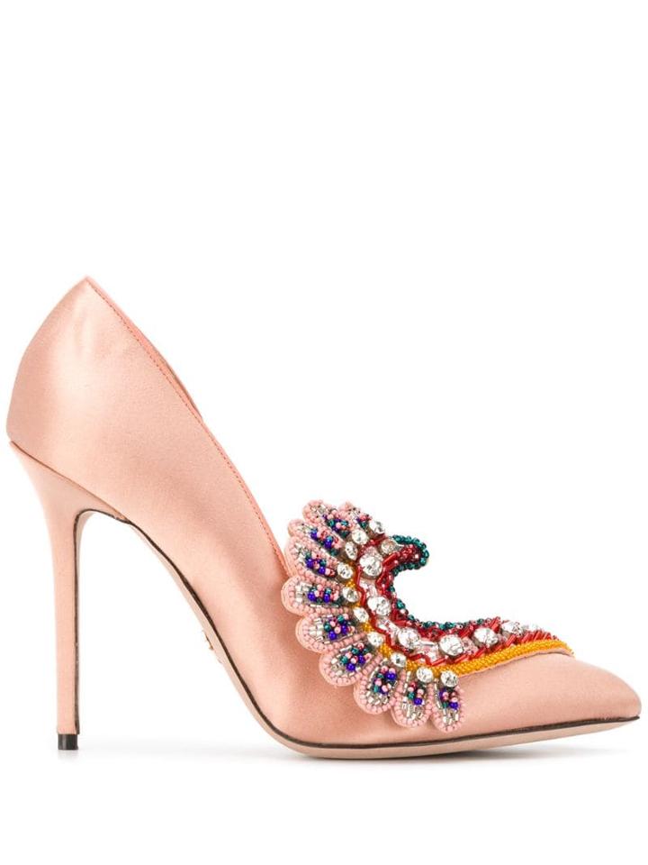 Paula Cademartori Iris Etnic Garden Pumps - Pink
