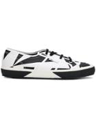 Superga Two Tone Lace-up Sneakers - White