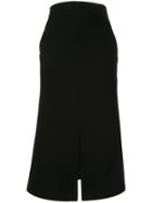Mame Kurogouchi High Waisted Straight Skirt - Black
