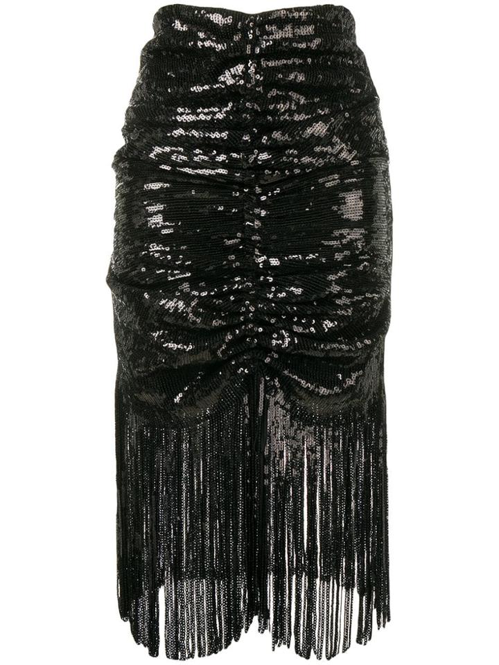 Giuseppe Di Morabito Draped Sequin Skirt - Black