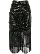 Giuseppe Di Morabito Draped Sequin Skirt - Black