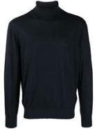 Z Zegna Classic Roll Neck Jumper - Blue