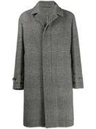 Caruso Houndstooth Midi Coat - Black