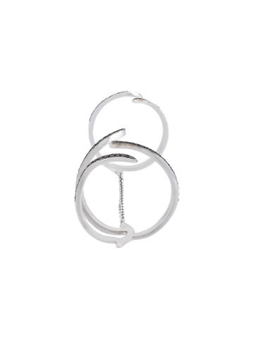 Christina Debs Double Tattoo Ring - Metallic