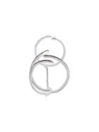 Christina Debs Double Tattoo Ring - Metallic