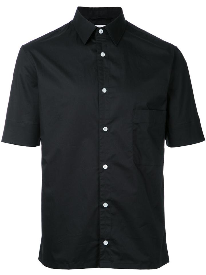Lemaire - Short Sleeved Shirt - Men - Cotton/spandex/elastane - 48, Black, Cotton/spandex/elastane