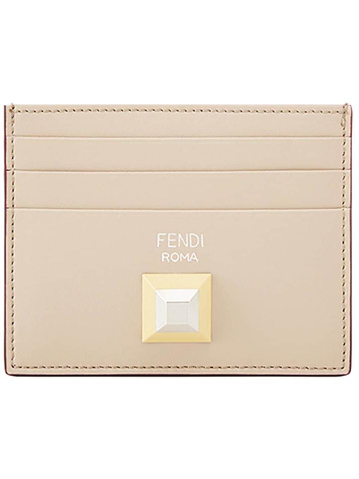 Fendi Stud Logo Cardholder - Blue