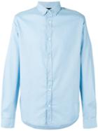 Armani Jeans Button Down Collar Shirt, Men's, Size: Small, Blue, Cotton