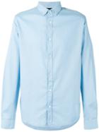 Armani Jeans Button Down Collar Shirt, Men's, Size: Small, Blue, Cotton