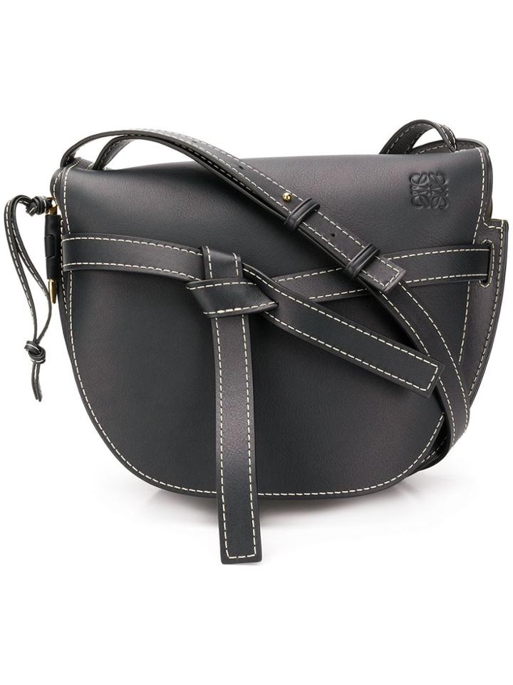 Loewe Loewe 32156t19 5440 Midnight Blue Leather/fur/exotic