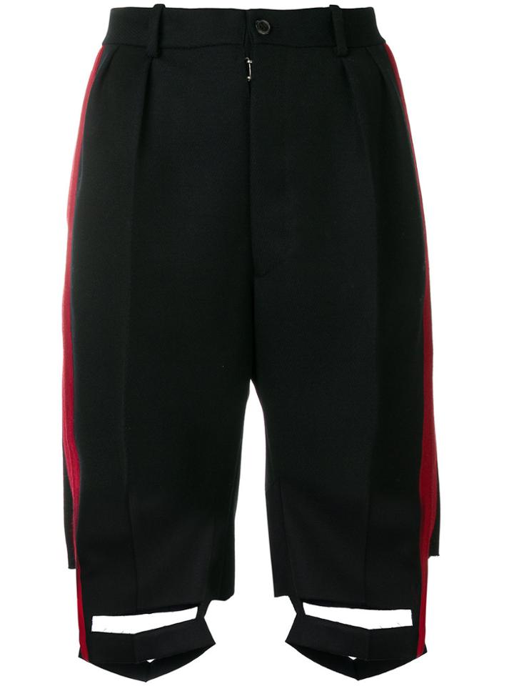 Maison Margiela Tailored Cut-detail Shorts - Black