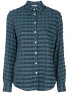 Massimo Alba Checked Print Shirt - Blue