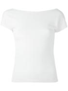 Akris Plain T-shirt, Women's, Size: 38, White, Viscose/polyamide/spandex/elastane