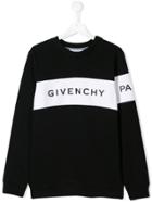 Givenchy Kids Contrast Logo Sweatshirt - Black