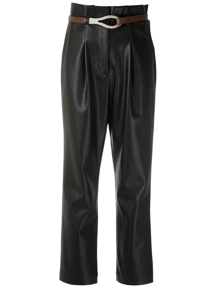 Framed Austin Cigarette Trousers - Black