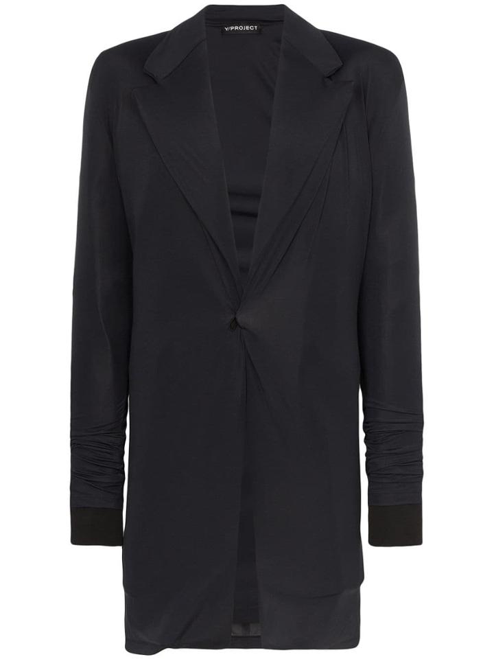Y / Project Single-breasted Wool Blazer - Black
