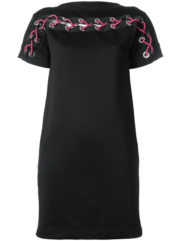 Diesel Lace Up Detail Mini Dress - Black