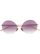 Courrèges Round Sunglasses - Pink & Purple