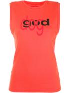 Eckhaus Latta God Dog Tank Top - Yellow & Orange