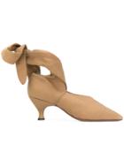 Romeo Gigli Vintage Lace-up Pumps - Brown