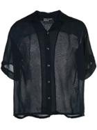 Enfants Riches Déprimés Sheer Short-sleeved Shirt - Black