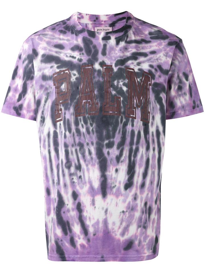 Palm Angels - Palm Logo T-shirt - Men - Cotton - S, Pink/purple, Cotton