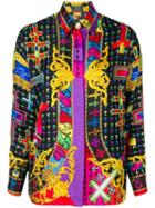 Versace Pre-owned Cross Print Shirt - Yellow