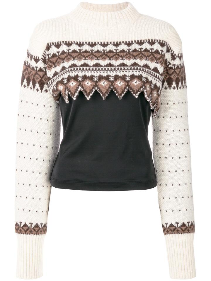 Loewe Jacquard Cropped Top - Brown