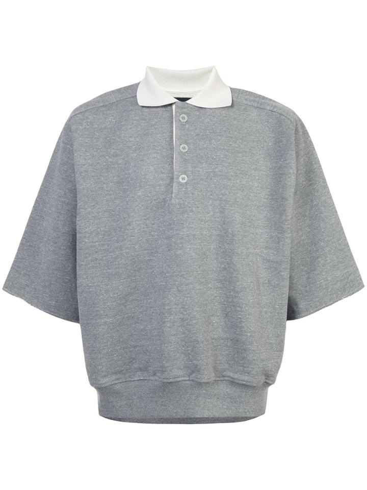 Fear Of God Contrast Collar Polo Shirt - Grey