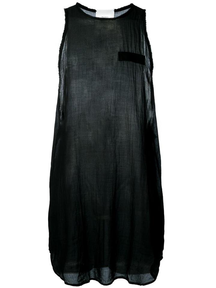 Lost & Found Rooms Raw Edge Tank, Men's, Size: Large, Black, Cotton