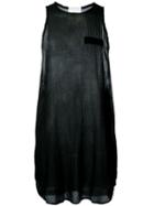 Lost & Found Rooms Raw Edge Tank, Men's, Size: Large, Black, Cotton