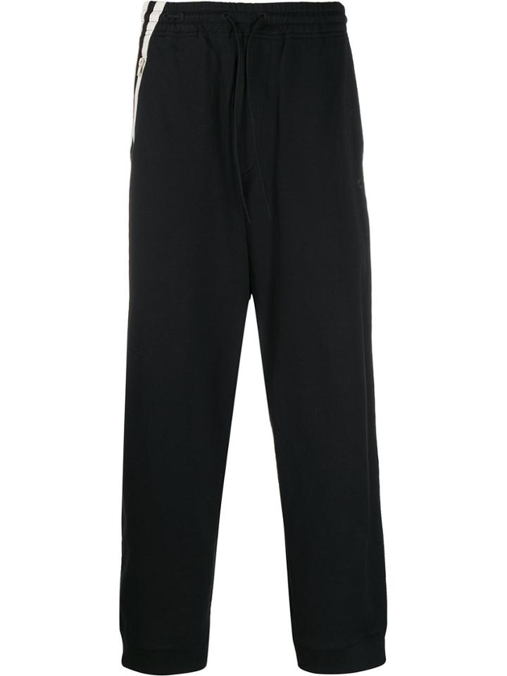 Y-3 Three-stripe Cuff Joggers - Black