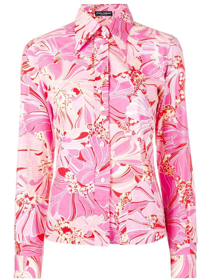 Dolce & Gabbana Vintage 2000's Printed Shirt - Pink