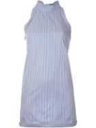 Dsquared2 Tie Collar Dress, Women's, Size: 38, Blue, Cotton