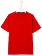 Ralph Lauren Kids Round Neck T-shirt, Boy's, Size: 14 Yrs, Red