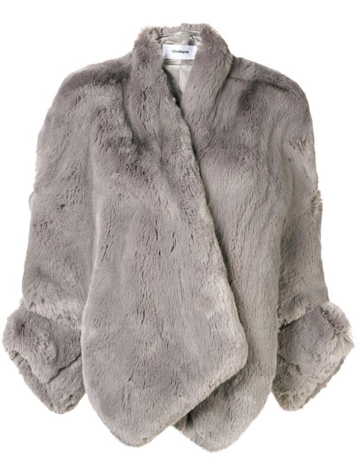 Chalayan Cut-out Detail Jacket - Grey