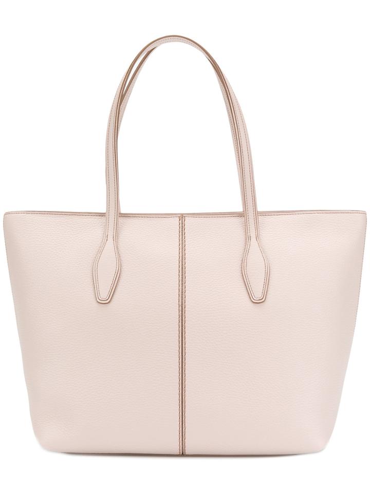 Tod's Joy Large Shopper Tote - Nude & Neutrals