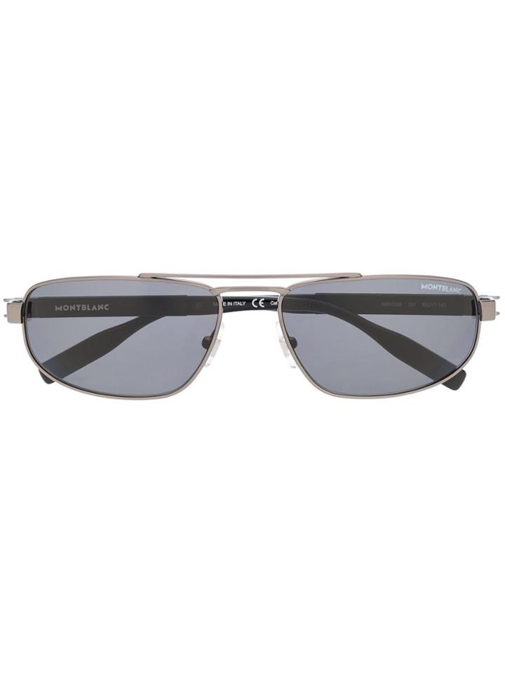 Montblanc Montblanc Mb0033s 001 Ruthenium Black Grey