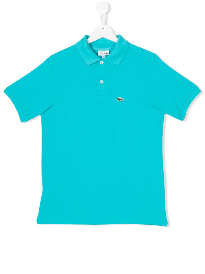 Lacoste Kids Teen Short Sleeve Polo Shirt - Blue