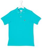 Lacoste Kids Teen Short Sleeve Polo Shirt - Blue