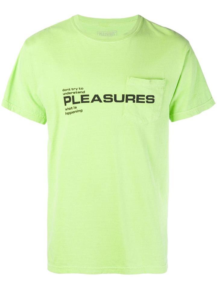 Pleasures Logo Print T-shirt - Green