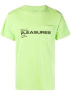 Pleasures Logo Print T-shirt - Green
