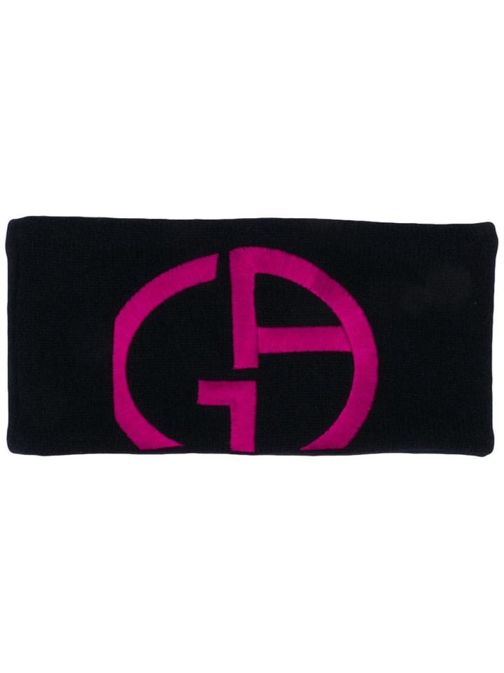 Giorgio Armani Logo Headband - Blue
