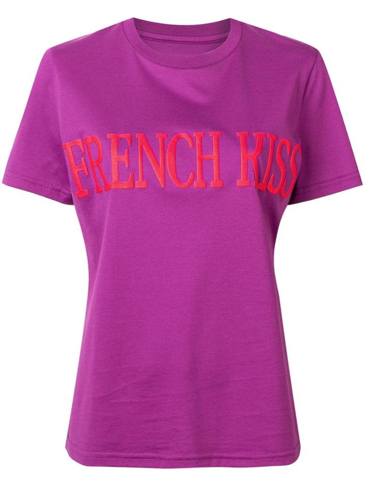 Alberta Ferretti Slogan T-shirt - Purple