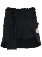 Andrea Bogosian Ruffled Shorts - Black