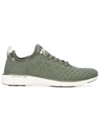Apl Textured Lace-up Sneakers - Green