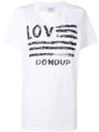 Dondup Sequin Graphic Print T-shirt - White