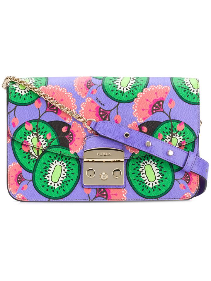 Furla Metropolis Fantasia Medium Bag - Pink & Purple